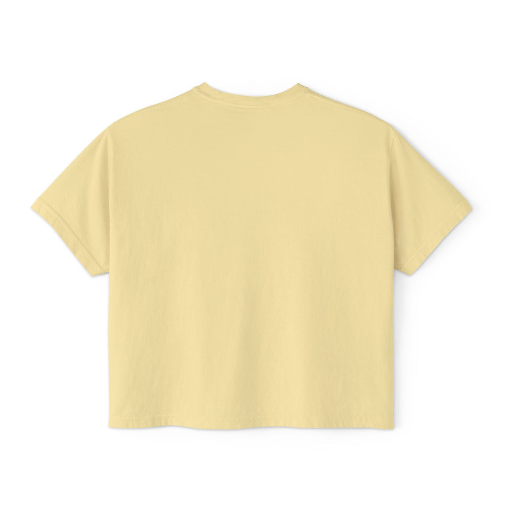 Boxy Tee — Colorful Markers Art Print Women's Cropped T‑Shirt