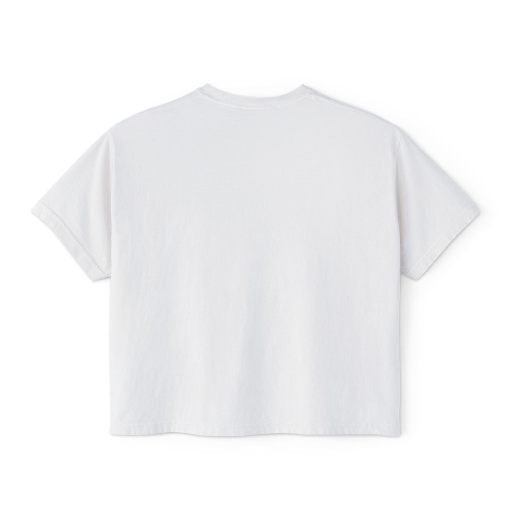 Boxy Tee — Colorful Markers Art Print Women's Cropped T‑Shirt