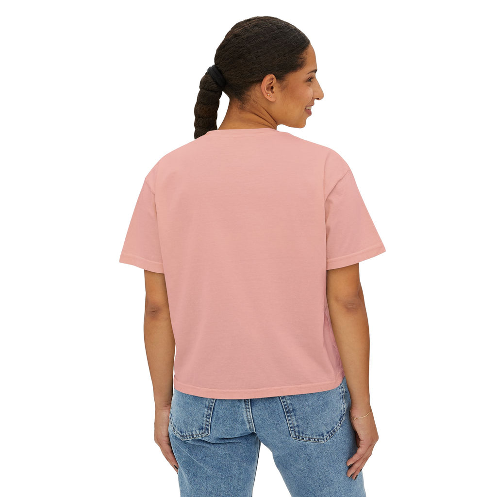 Boxy Tee — Colorful Markers Art Print Women's Cropped T‑Shirt
