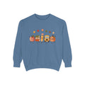Cute Fall Teacher Characters and Stars Crewneck