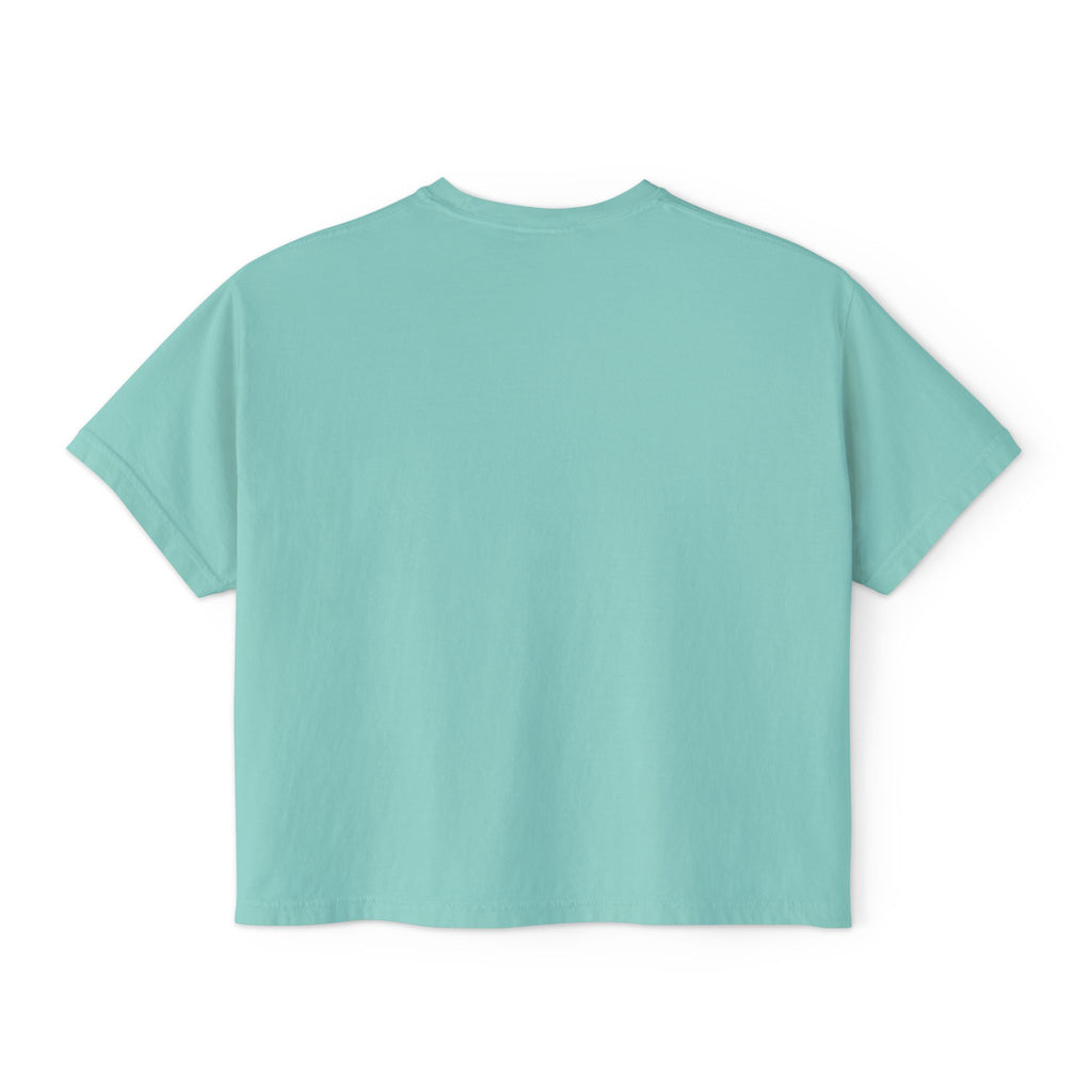 Boxy Tee — Colorful Markers Art Print Women's Cropped T‑Shirt